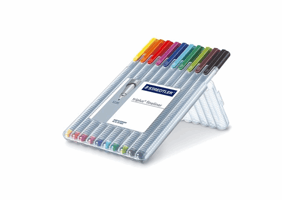 Fineliner Staedtler Triplus 334 assorti 0.3mm 10 stuks