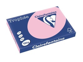 Clairefontaine A3 Papier, 120 g/m², Roze (pak 250 vel)