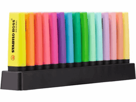 Tekstmarker BOSS deskset ass/pk15