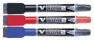 Viltstift Pilot Whiteboard rond 1.3mm +wisser zwart