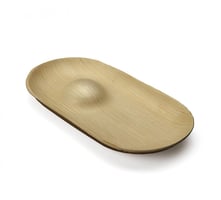 Palm bord ovaal met heuvel, 220 x 120 x h20 mm
