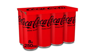 Frisdrank Coca-Cola zero 0,25l stg bl/24