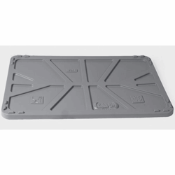 Deksel van polyethyleen voor l x b = 1040x640 mm grijs