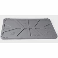 Deksel van polyethyleen voor l x b = 1040x640 mm grijs