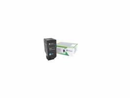 Lexmark 74C2SCE Toner, Single Pack, Cyaan