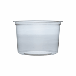 PLA deli container 500ml/11,5cm Ø x 7,5cm hoog artikel afbeelding