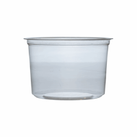 PLA deli container 500ml/11,5cm Ø x 7,5cm hoog