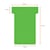 Nobo T-planbordkaarten index 2, ft 85 x 48 mm, groen