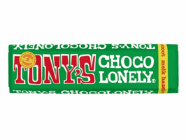 Chocolade Tony's Chocolonely hazelnoot reep 47gr