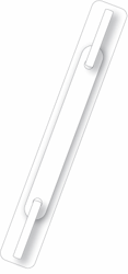 Zelfklevende hechtstrip, afmeting 15x2cm. Kleur wit. artikel afbeelding
