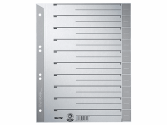 SCHEIDINGSBLADEN LEITZ 1652 KARTON A4 230GR GRIJS artikel afbeelding