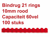 BINDRUG GBC 10MM 21RINGS A4 ROOD artikel afbeelding