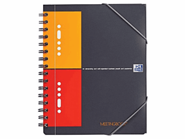 Oxford Meetingbook van 80 g/m² gesatineerd papier (optik papier) (pak 5 x 80 vel)