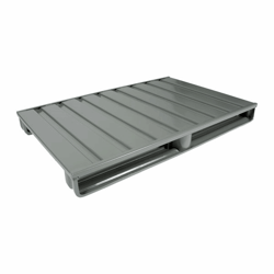 Vlakke pallet van staal l x b = 1000x800 mm, draagvermogen 2000 kg muisgrijs artikel afbeelding