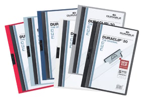 Klemmap Durable Duraclip A4 3mm 30 vellen nachtblauw