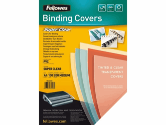 VOORBLAD FELLOWES A4 PVC 200MICRON TRANSPARANT artikel afbeelding