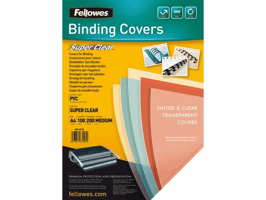 Voorblad Fellowes A4 PVC 200micron 100 stuks