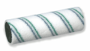 Verfrol standaard, 25 cm, nylon blauw groene streep 6 mm, thermofusie