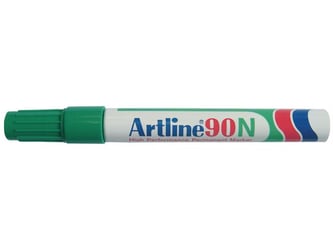 Artline 90N Permanente Marker, Beitelvormige Punt, 2 - 5 mm, Groen