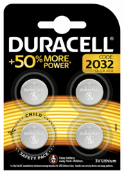 Batterij Duracell knoopcel 4xCR2032 lithium Ø20mm 3V-180mAh artikel afbeelding