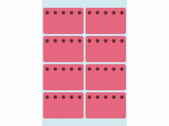 ETIKET HERMA 3772 26X40MM DIEPVRIES 48ST ROOD artikel afbeelding