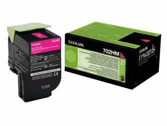 TONERCARTRIDGE LEXMARK 70C2HM0 PREBATE 3K ROOD  artikel afbeelding