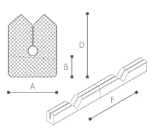 Nomapack WS schuimprofiel, 33x26 Edge Pad BC (Haspel 460 m)