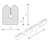 Nomapack WS schuimprofiel, 33x26 Edge Pad