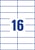 Etiket Avery Zweckform 3484 105x37mm wit 1600stuks