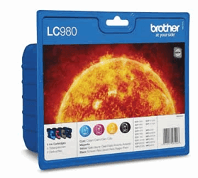 INKCARTRIDGE BROTHER LC-980 ZWART 3 KLEUREN artikel afbeelding