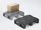 Kunststof pallet met lego-structuur