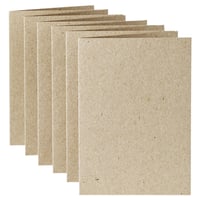 Correspondentiekaart Papicolor dubbel 105x148mm Kraft grijs