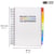 Projectboek Pukka White B5 lijn 10-tabs 400 pagina's 80gr