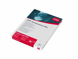 Nobo OHP transparanten Laser kleur (pak 50 stuks) artikel afbeelding