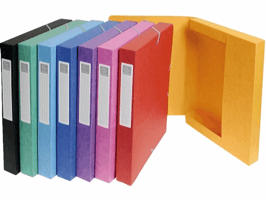 Elastobox Exacompta A4 25mm 600gr assorti