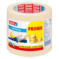 Afplaktape Tesa 55318 basic promo 2x19mm+2x30mmx50m
