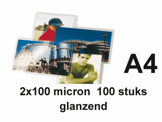 LAMINEERHOES GBC A4 2X100MICRON artikel afbeelding