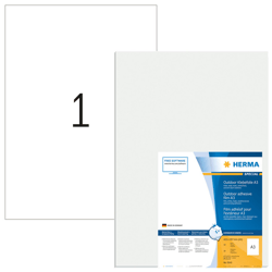 Etiket HERMA 9542 A3 297x420mm weerbestendig rekbaar wit 10 etiketten