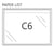 Paper-List paklijst envelop 162mm x 120mm C6