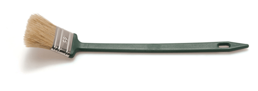 Radiatorkwast, wegwerp, wit haar, 1½" artikel afbeelding