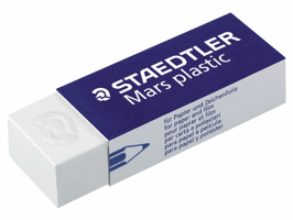 Staedtler Mars Gum Mars plastic Wit (blister 4 stuks)