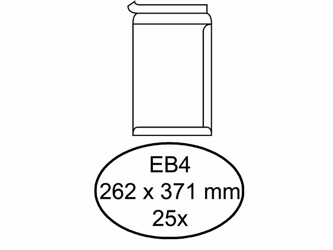 ENVELOP HERMES AKTE EB4 A 262X371 120GR ZK WIT artikel afbeelding