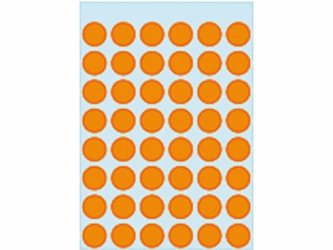 ETIKET HERMA 1864 ROND 12MM 240ST FLUOR ORANJE artikel afbeelding