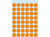 ETIKET HERMA 1864 ROND 12MM 240ST FLUOR ORANJE artikel afbeelding