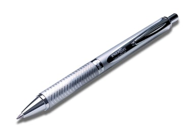 Balpen Pentel BL407 zwarte inkt zilver