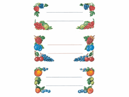 Etiket HERMA 3784 keuken fruit