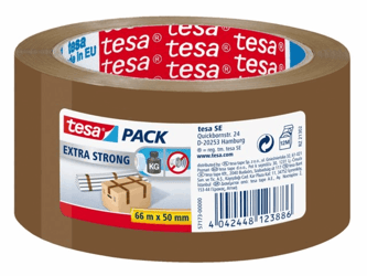 VERPAKKINGSTAPE TESA 57173 50MMX66M PVC BRUIN  artikel afbeelding