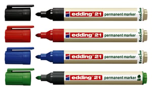 Viltstift edding 21 Eco rond groen 1.5-3mm
