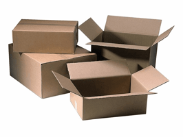 Verzenddoos CleverPack enkelgolf 200x150x100mm bruin pak à 25 stuks