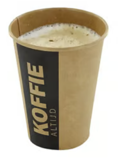 Kartonnen koffiebeker 100% ongebleekt virgin fiber karton